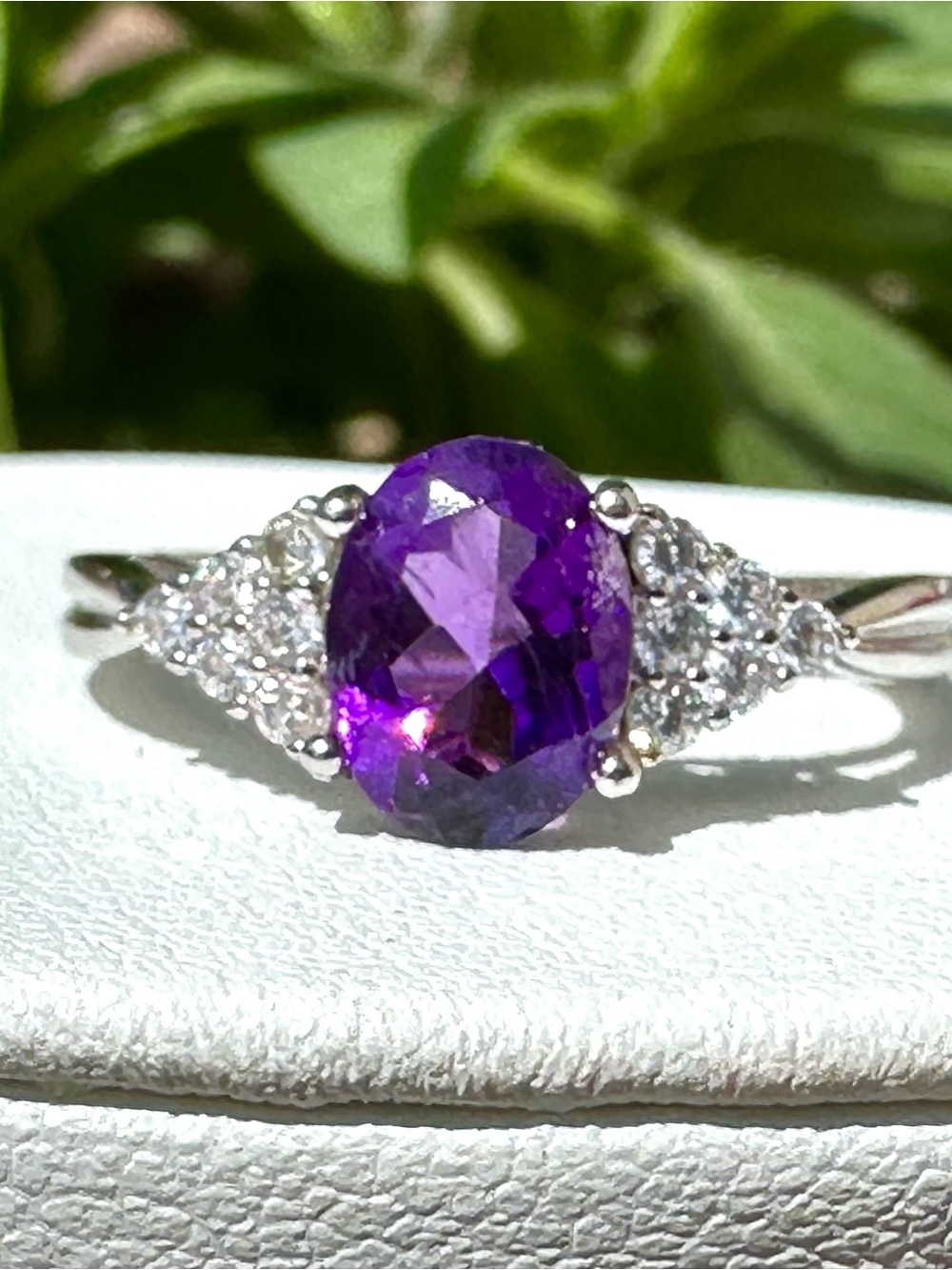 Amethyst Ring, Sterling Silver, BRAND NEW